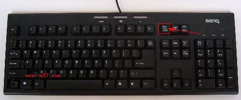 台式机键盘上的Print SysRq键位置