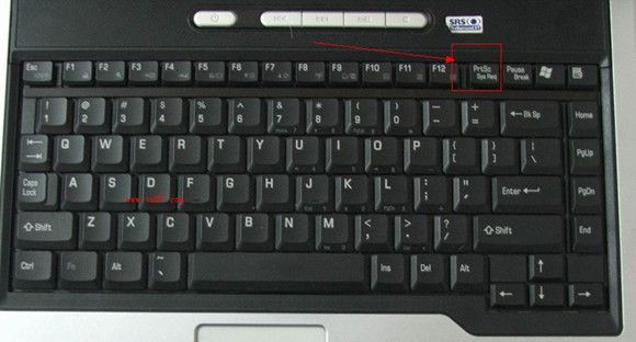 笔记本中的Print SysRq键位置
