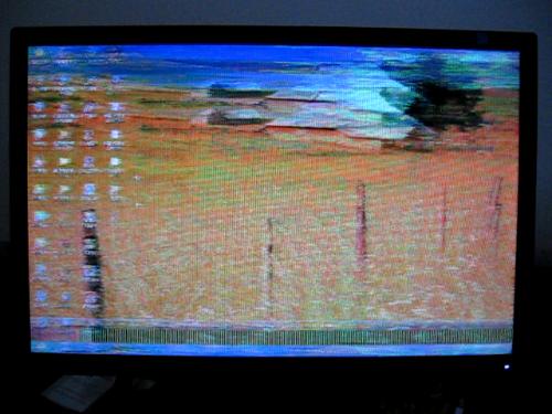创维液晶电视中间有黑线,又花屏,是怎么一回事